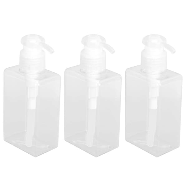 3 st 150 ml pumpflaskor Tomma flytande handtvålsbehållare Plastpressflaskor för kök badrum A