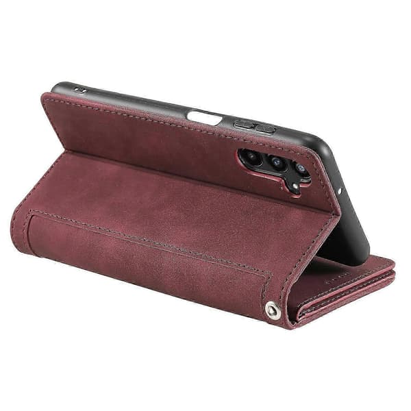 Till Samsung Galaxy A55 5G Läderfodral 9 Kortfack Folio Telefonfodral A