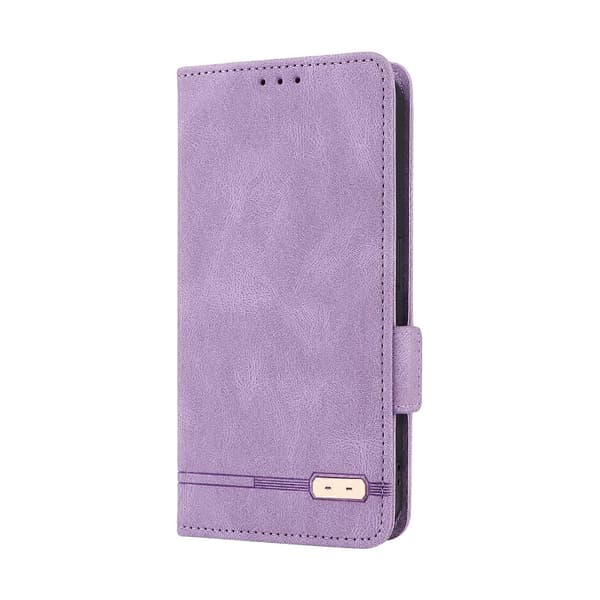 För Nothing Phone 1 Magnetlås Flip Läderfodral (Lila)