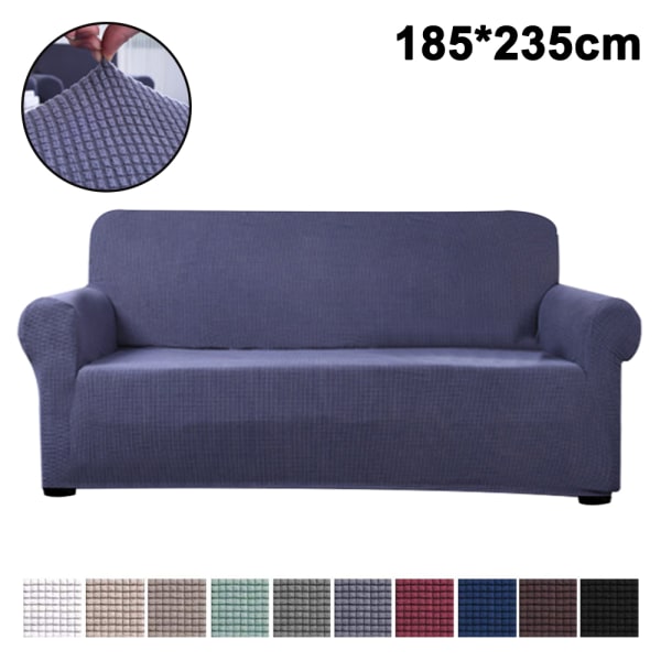 Vuodesohva Pehmeät ruudut Fleece Universal Solid Color sohvan cover