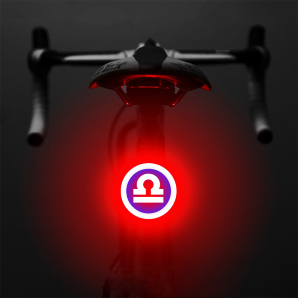 Multifunktionel cykel baglygte, genopladelig LED cykel baglygte