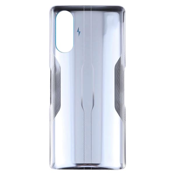 Glasbatteridæksel til Xiaomi Redmi K40 Gaming Sølv