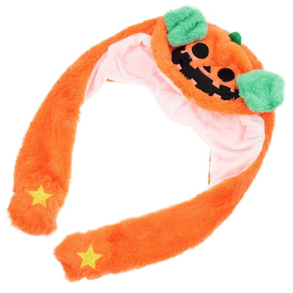 Orange Halloweenhatt för festlig dekorativ öronrörlig hatt A
