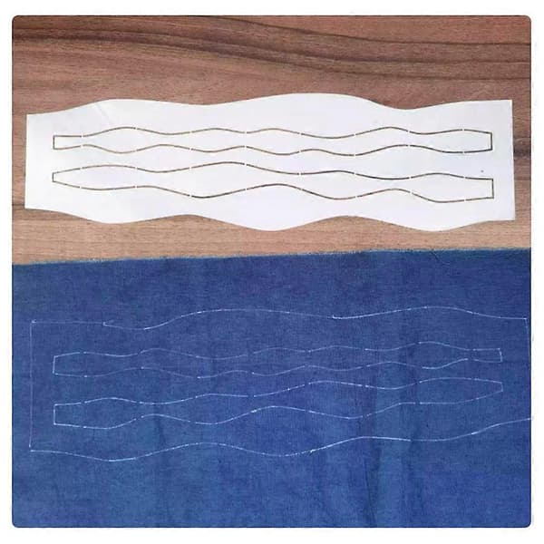 Patchworks Sömnad Stencil Plast Struktur Quiltning Stencil för Hushåll A