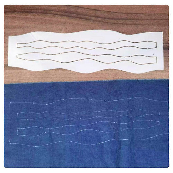 Patchworks Syning Stencil Plast Struktur Quilting Stencil til Husholdning A