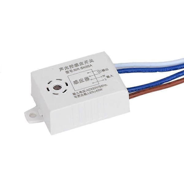220V Moduldetektor Automatisk Bryter Intelligent Lyd Stemmesensor Lysbryter Smart