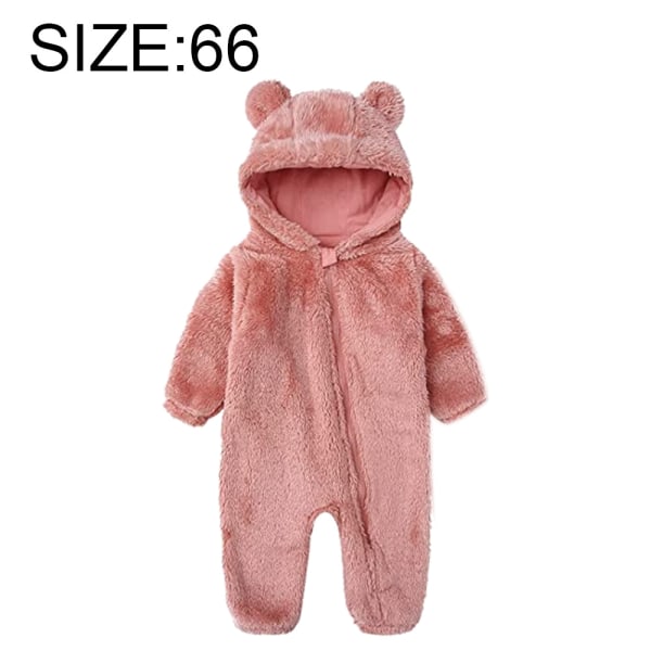 Nyfödd baby jumpsuit med huva fleece rompers långärmad onesies