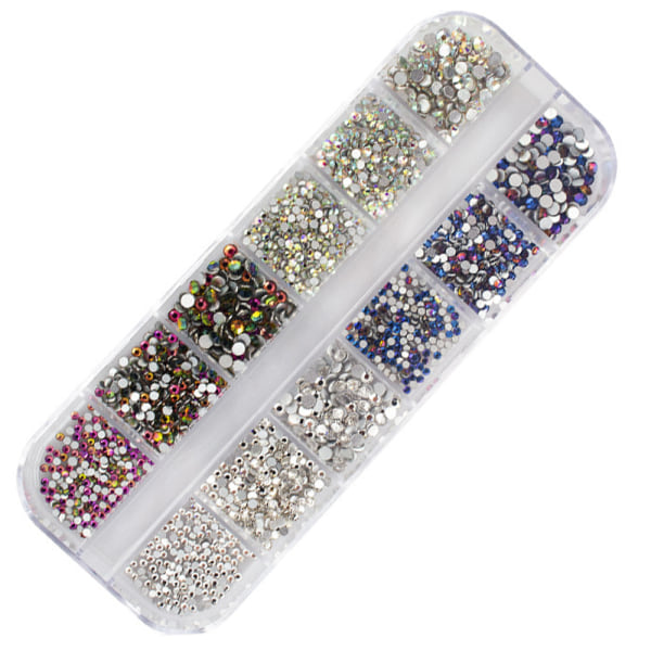 Kristall Rhinestones Nail Art Gems och Rhinestones