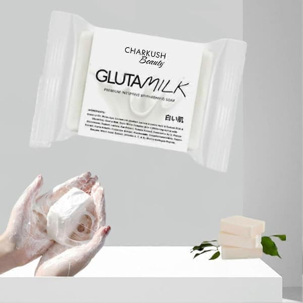 Gluta Milk Tvål, Ljusgörande Kropp Hudblekande Hudvård A