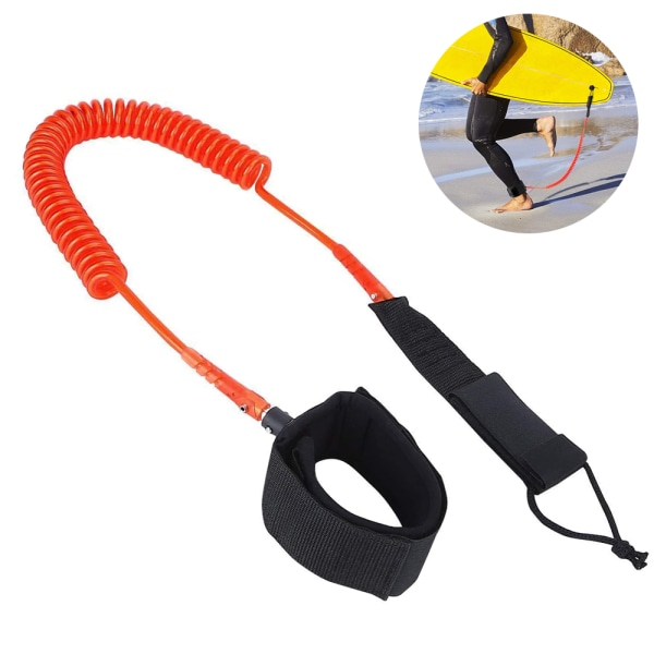 Coiled SUP Leash Premium Design for Flat & Open Water Stand Up