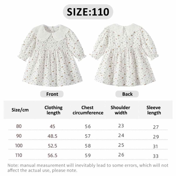 1 spring and autumn lovely floral girls dress pleated preppy sty