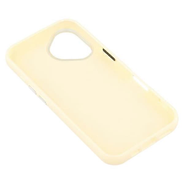 Kompatibel med iPhone 16-deksel Glitterdesign IMD TPU + PC Telefonbakdeksel Gul