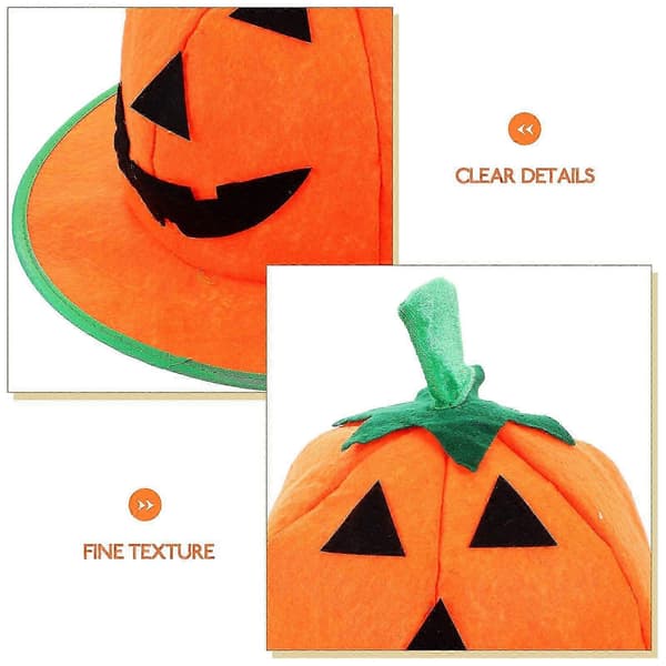 Gresskarhatt Rekvisitt Halloween Hodeplagg Forestillingshatt Halloween Partyhatt Dekorasjon A