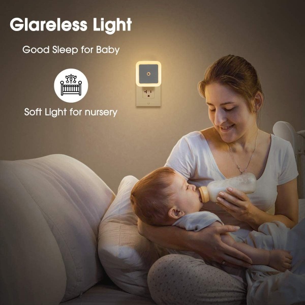 LED nattljus med Smart Sensor, Dusk to Dawn sensor,