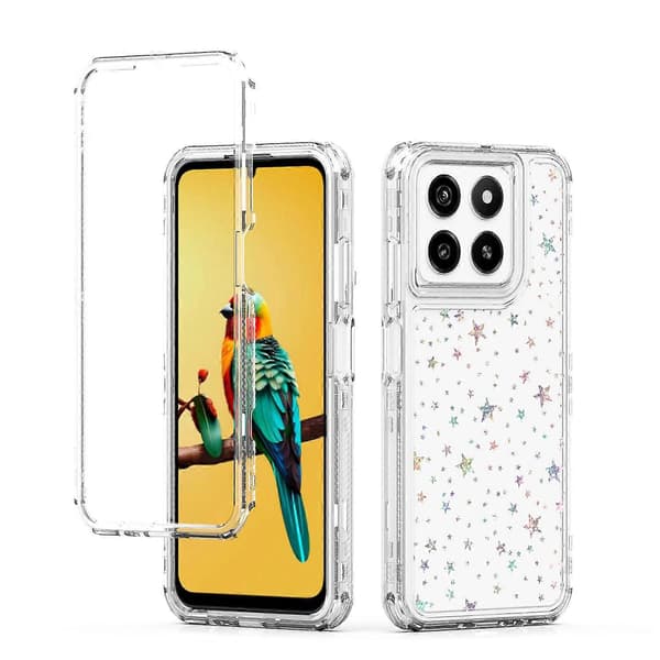 Transparent akryl laserpapper telefonfodral för ZTE Blade A55