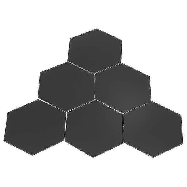 Modern 3D Spegel Geometrisk Hexagonal Väggdekal 12 St DIY Konst Heminredning A