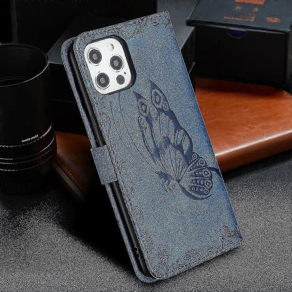 Iphone 12 Pro Max Navy Blue Butterfly Mobilcover A