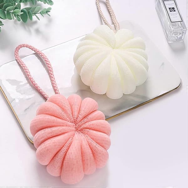 2 stk. badesvamp Loofah Svamp Bad Mesh Pouf Brusebold Kropsskrubber Eksfolierende Bad A