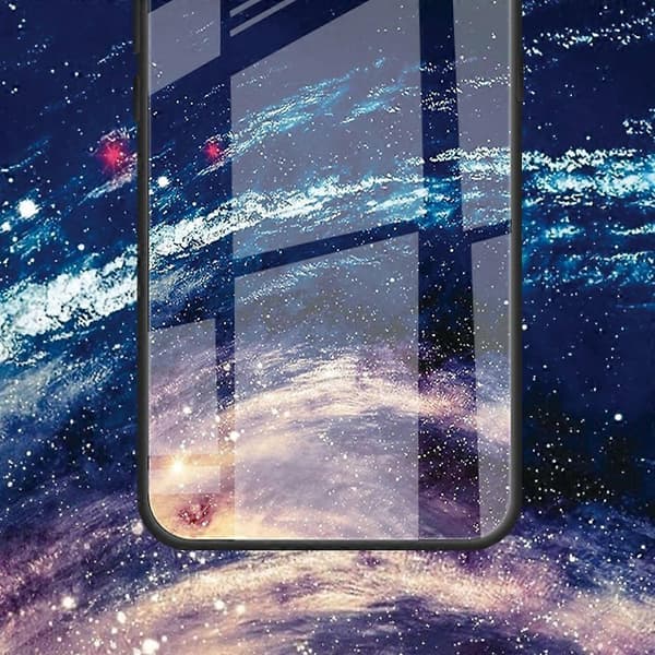 För Samsung Galaxy S24 FE Telefonfodral Mönsterdesign Härdat Glas+PC+TPU Telefonfodral Gröna Löv