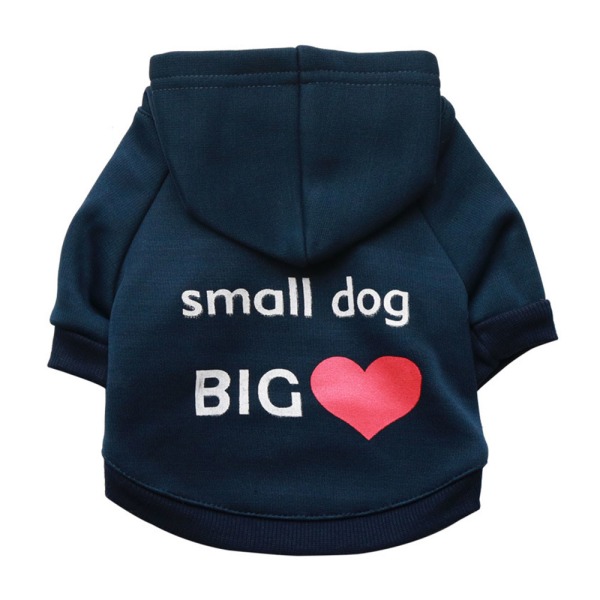 Hundebeklædning fleece tøj med hat
