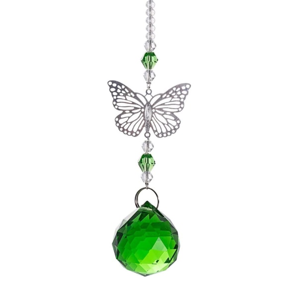 Ljuskrona Suncatcher Crystal Ball Prismor Pendant Buttrfly