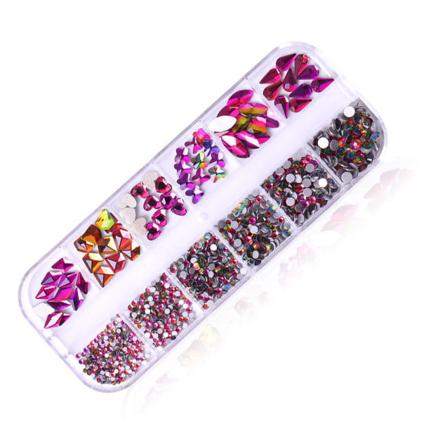 Nail Art Rhinestones Nagelkristaller, diamantstenar