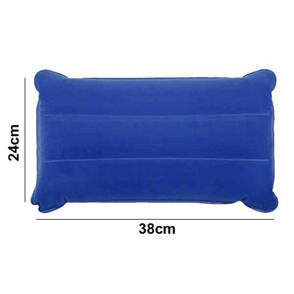 Inflatable Pillow for Camping Travel Pillow Flocked Fabric Air P