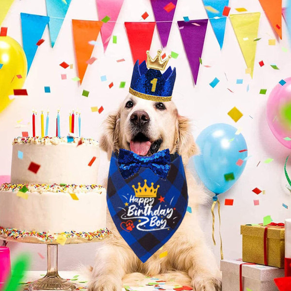 Pet Dog Flag Banner Cake Indsæt fødselsdagshat