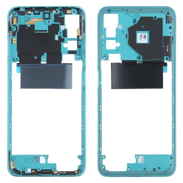 KOMPATIBEL Midterramme Bezel Plade til Xiaomi Redmi Note 10 5G / Redmi Note 10T 5G M2103K19G, M2103K19C Grøn