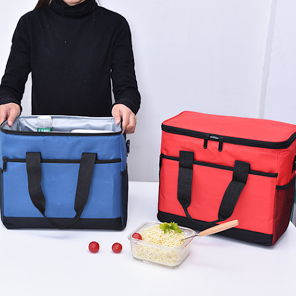 Madpakke, Bærbar Termisk Taske til Arbejde, Oxford Klud Crossbody Udendørs Picnic Rygsæk