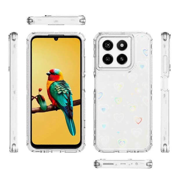 Transparent akryl laserpapper telefonfodral för ZTE Blade A55