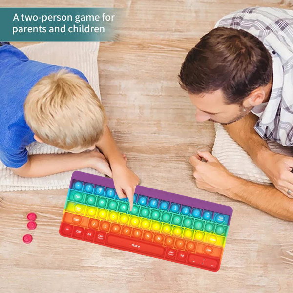 Sensorisk leksak Rainbow Popping Silikon Spel Toy Ångest & Stress