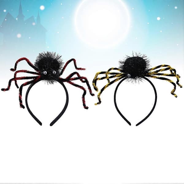 Halloween Edderkopphatt Pannebånd for Barn 2 Stk Assortert Tilbehør A