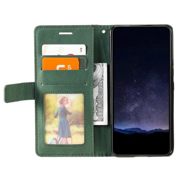 För Oppo A60 4G Fodral Präglade Linjer PU Läder Splicing Plånboksfodral