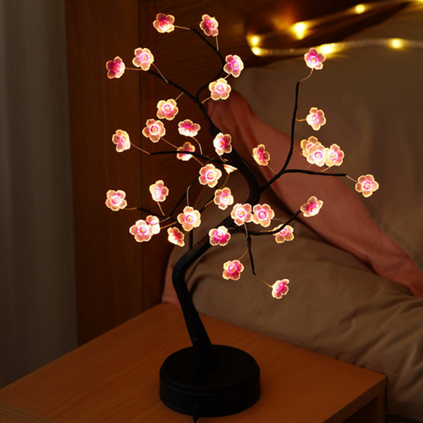 Bonsai Tree Light LED Shimmer Branches Paristo- ja USB -käyttöinen