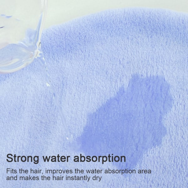 Hiustenpyyhe Super Absorbent  (2 Pack) Hiusten kääre Suihku ja