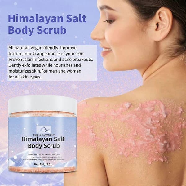 Himalaya Salt Scrub Kropsfugtighedsgivende Hud Cellulite Død Hud Rynker A
