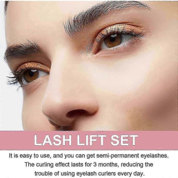 Lash Lift Kit med skonsam formula för alla fransar - Enkel applicering, långvarig A