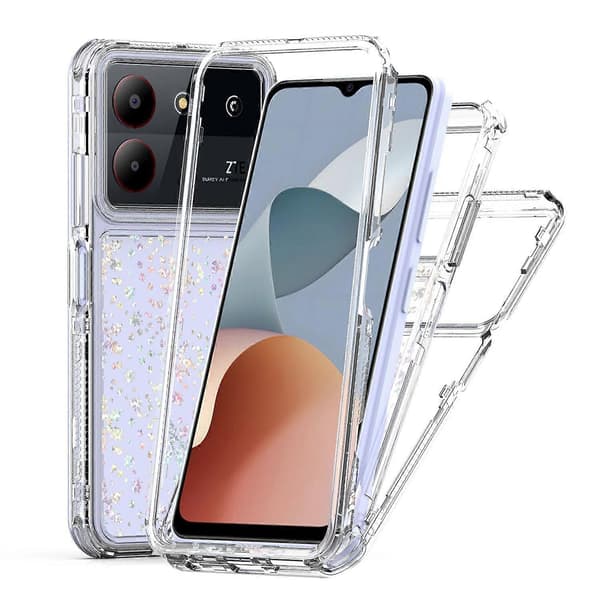 Transparent akryl laserpapper telefonfodral för ZTE Blade A54