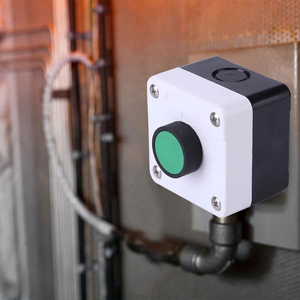 Trykknappkontrollstasjon Vanntett Nødstoppbryter Trykknapp for Elektromagnetiske Reléer A