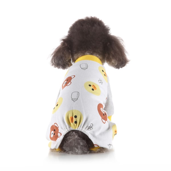 Lemmikkien vaatteet Koiran pyjamat Pehmeä puuvillapaita PJS, pinkki