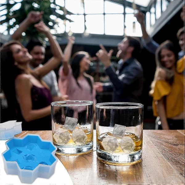 Kreative isterningebakker til fryser - Stabelbare terninge-isforme med låg til cocktails og drinks A