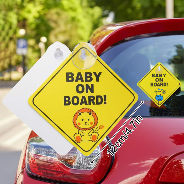Baby om bord bilskilt - beste sikkerhetsskiltet - langvarig
