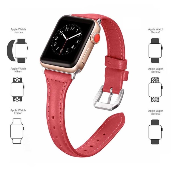 Lærreimer Kompatibel med Apple Watch 38mm-40mm /42mm-44mm