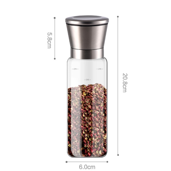 Grinder Refillable  Stainless Steel Salt and Spice Shakers