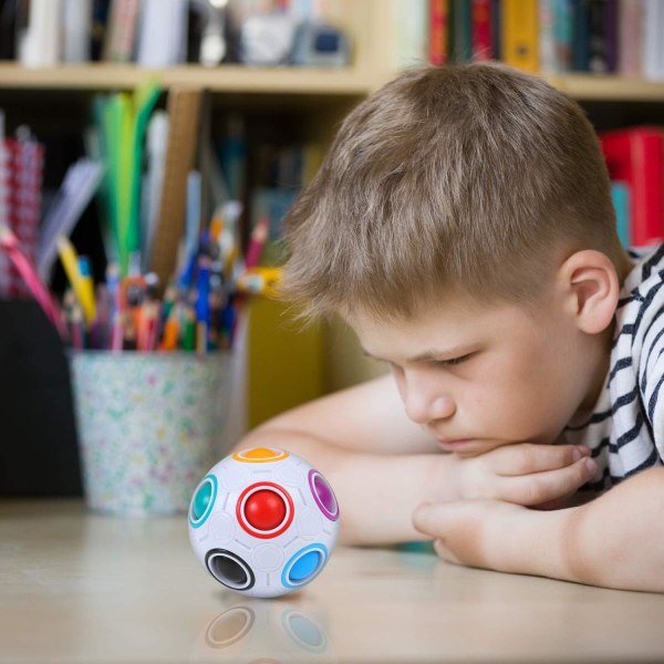 RainbowbBall Fidget Ball Pussel Ball Magic Cube Toy Stress