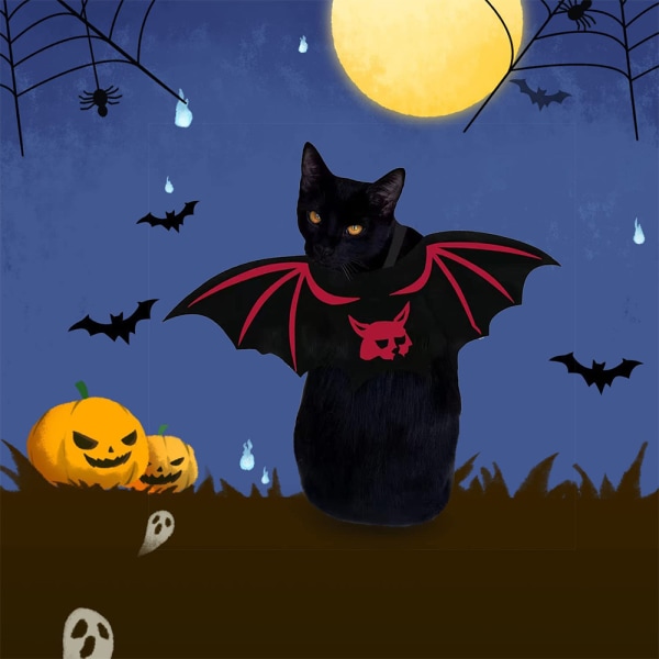 Halloween Pet Bat Wing Kissakoira Luova loma Hauska