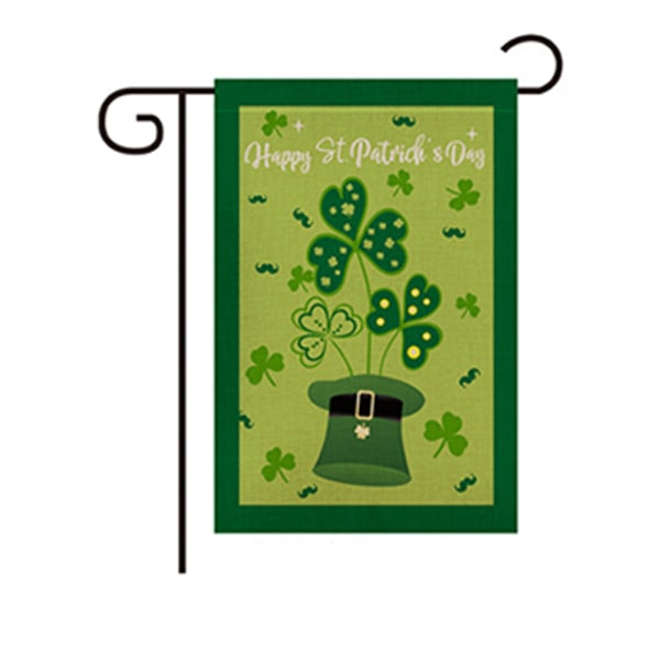 St. Patrick's Day Trädgård Banner Uteplats Utomhusdekor Vertikal