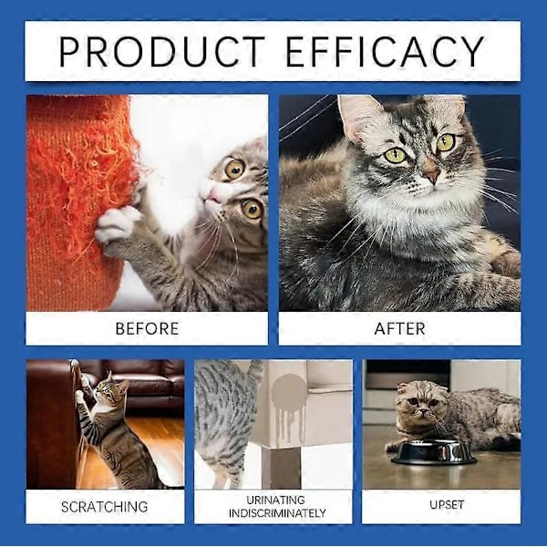 Kattferomoner Beroligende Diffuser 45ml Refill Beroligende Diffuser Langvarig Feromon Plug-in Avslappende Beroligende Hjemmekatt (4 stk)