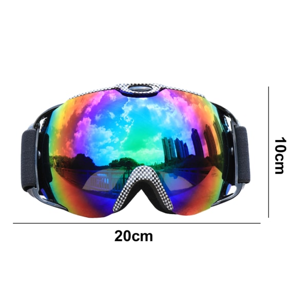 Cycling winter ski goggles, fashion spherical goggles, anti-fog